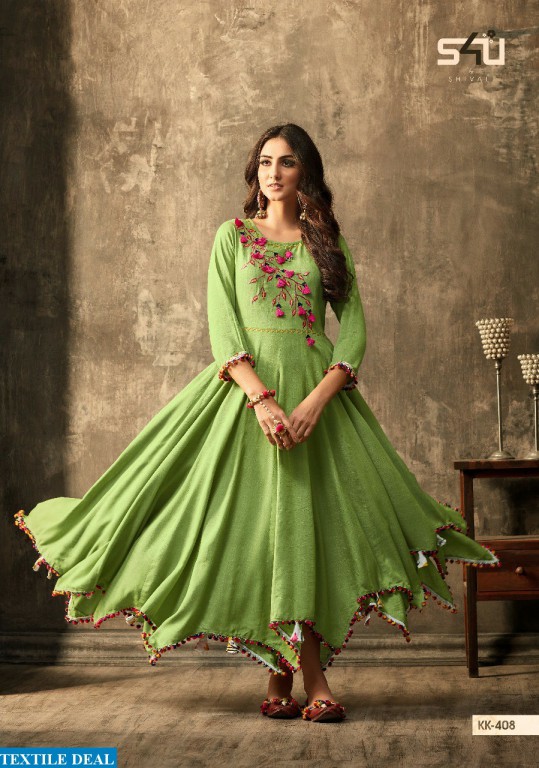 S4U Kalakriti Vol-4 Wholesale Anarkali Readymade Kurtis